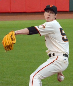 Tim Lincecum Warming Up