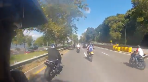 motorcycle chase