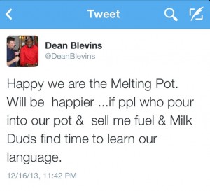 Doug Blevin Offensive tweet