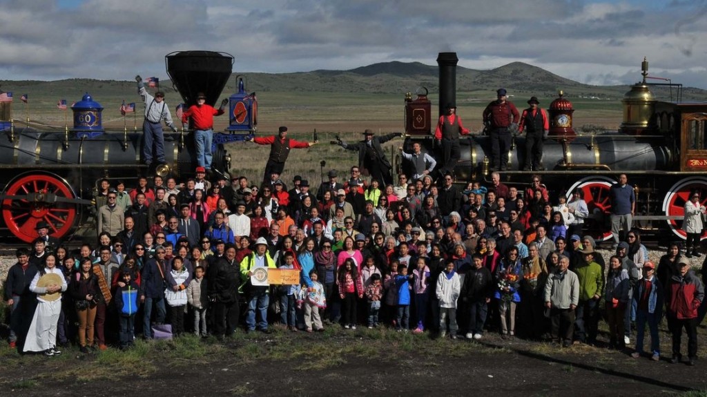 Chinese Americans at Golden Spike