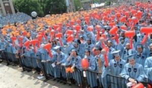 Indian American grads at Columbia show support for sexual assault victims in India