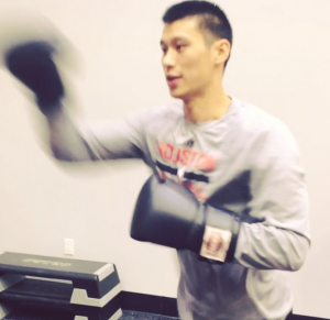 Jeremy Lin boxing workout