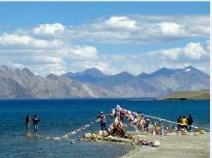 Leh, India Pangong Tso Lake