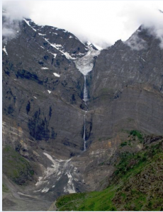 Northern India Mountain waterfall