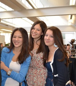Amy Chua with her two daughters