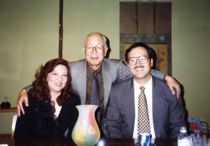Patti Hirahara  with husband   Terry K. Takeda & JETRO Chairman  Shoichi Akazawa