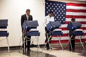 Obama votes