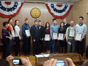 American Legion Chinese Memorial Post 1291 2014 Scholarship Winners