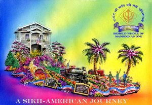 Sikh American float in Rose Parade