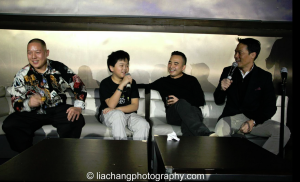 Producer Melvin Mar (2nd right)