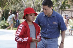 FRESH OFF THE BOAT - "The Shunning" - When the cul-de-sac plans a block party to celebrate NASCAR, Louis urges the family to use the event to make new friends (and promote Cattleman's Ranch Steakhouse). But Jessica has problems fitting in, especially after she befriends a beautiful trophy wife the roller blade moms don't like. Meanwhile, Eddie schemes to win the respect of the neighborhood kids, in the time-period premiere of ABC's new comedy series "Fresh Off the Boat," TUESDAY, FEBRUARY 10 (8:00-8:30 p.m., ET) on the ABC Television Network. (ABC/Nicole Wilder)