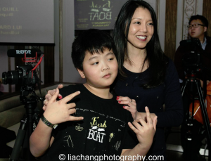 Shirley Lew with Hudson Yang