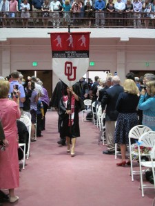 Chinh Doan leads procession at University of Oklahoma graduation