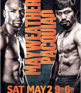 Pacquiao-Mayweather fight poster