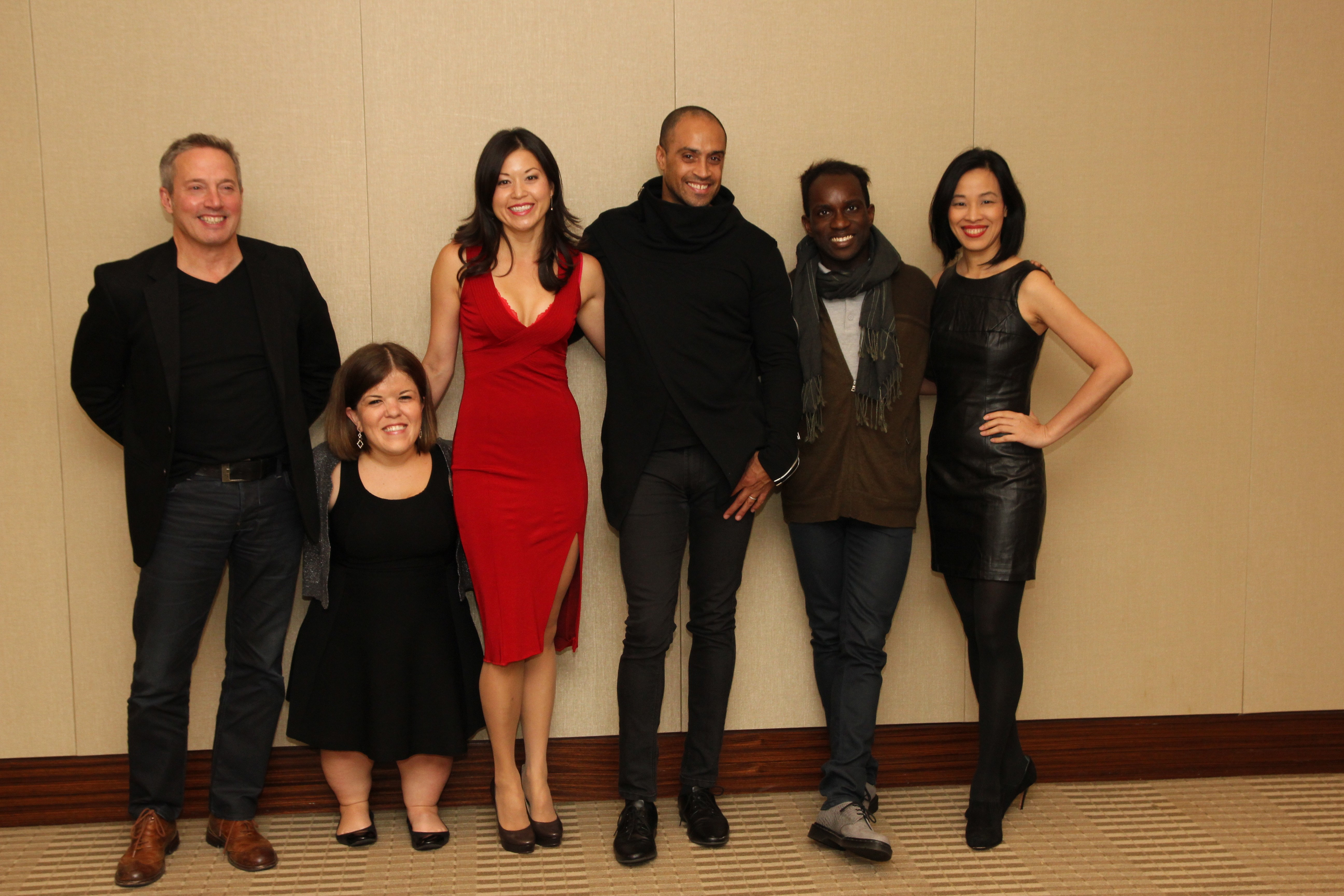 Rick Guidotti, Becky Curran, Jennifer Betit Yen, Blue Michael, Daryl King and Lia Chang attend a special screening of 72 Hour Shootout films and panel discussion at the Time Warner Theater in New York on October 7, 2015. Photo by Lil Rhee