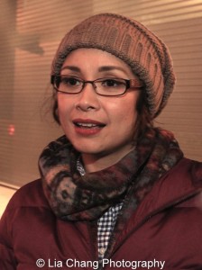 Lea Salonga at the Longacre Theatre stage door in New York after the first preview of ALLEGIANCE on October 6, 2015. Photo by Lia Chang