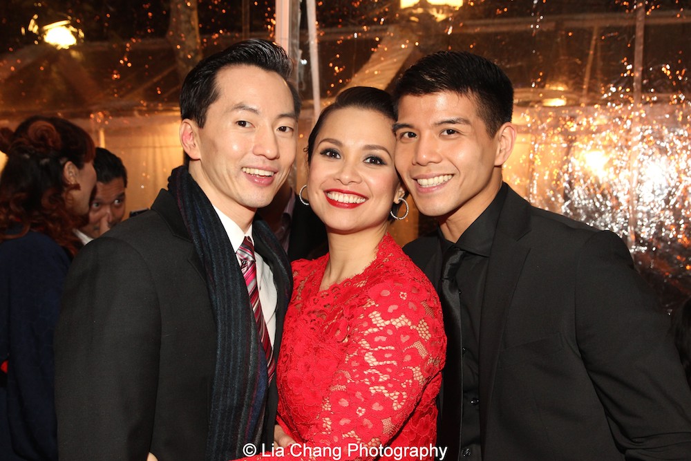 Michael K. Lee, Lea Salonga and Telly Leung. Photo by Lia Chang