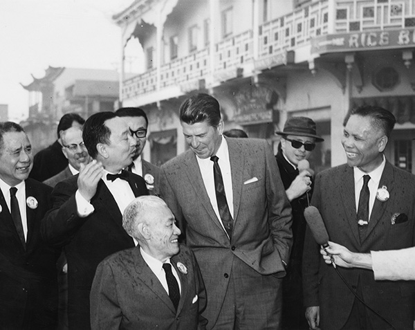YC Hong with Ronald Reagan in the 1960s