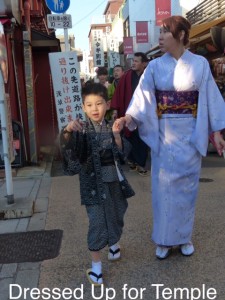 Going to the temple in Tokyo