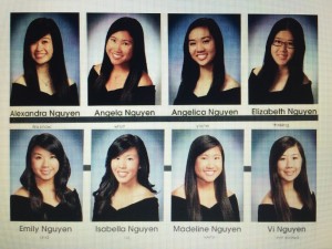 In 2012, eight students in San Jose, CA tells white classmates they are not related. 