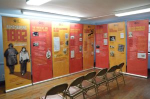 The traveling exhibit of The Chinese Exclusion Act.