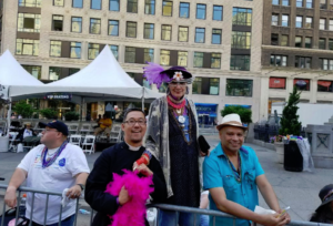 Noel Bordador at the New York Pride Parade