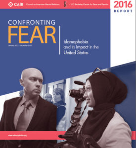 Cover page for CAIR report-Confronting fear