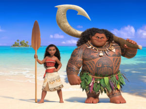 Moana and the demi-god, Maui.