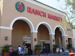 An Asian market in Irvine, CA