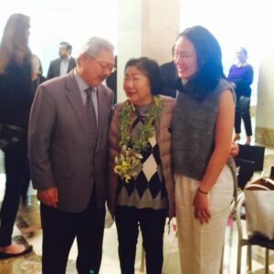 Rose Pak with with San Francisco Mayor Ed Lee and Supervisor Jane Kim