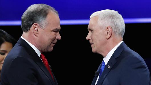 Tim Kaine and Mike Pence