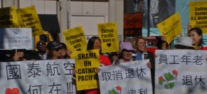 Cathay Pacific Airway protest