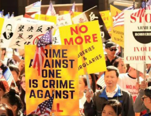 Philadelphia protest against crimes targeting Asian Americans